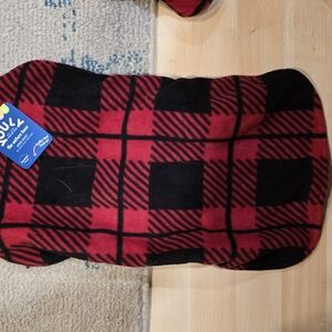 Plaid Dog Bed - Red and Black
